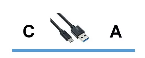 USB C to A cable